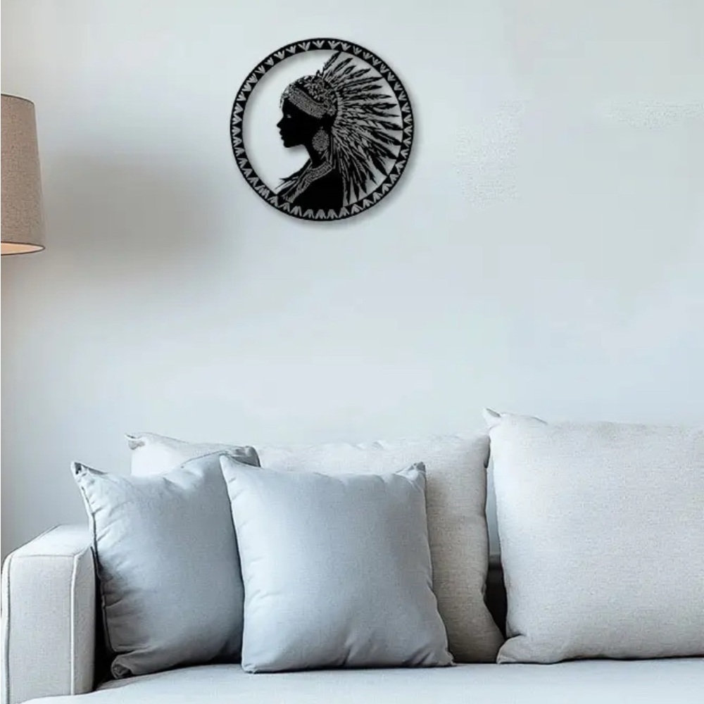 Black and White Tribal Wall Art